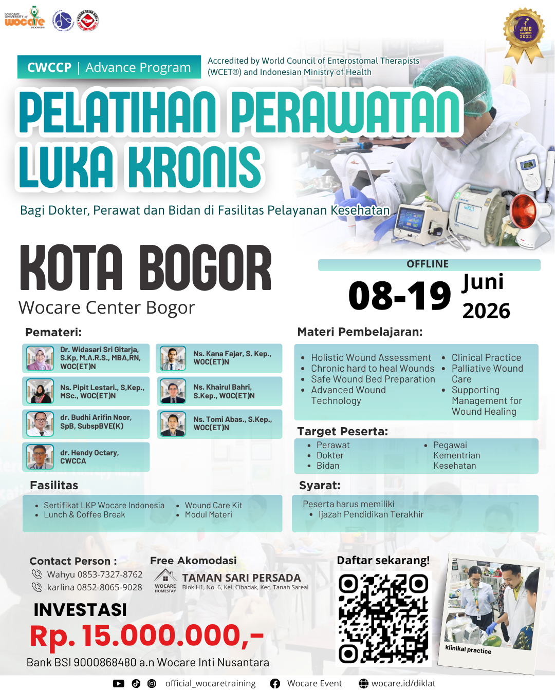 Certified Wound Care Clinician Program (CWCCP) BOGOR JUNI 2026