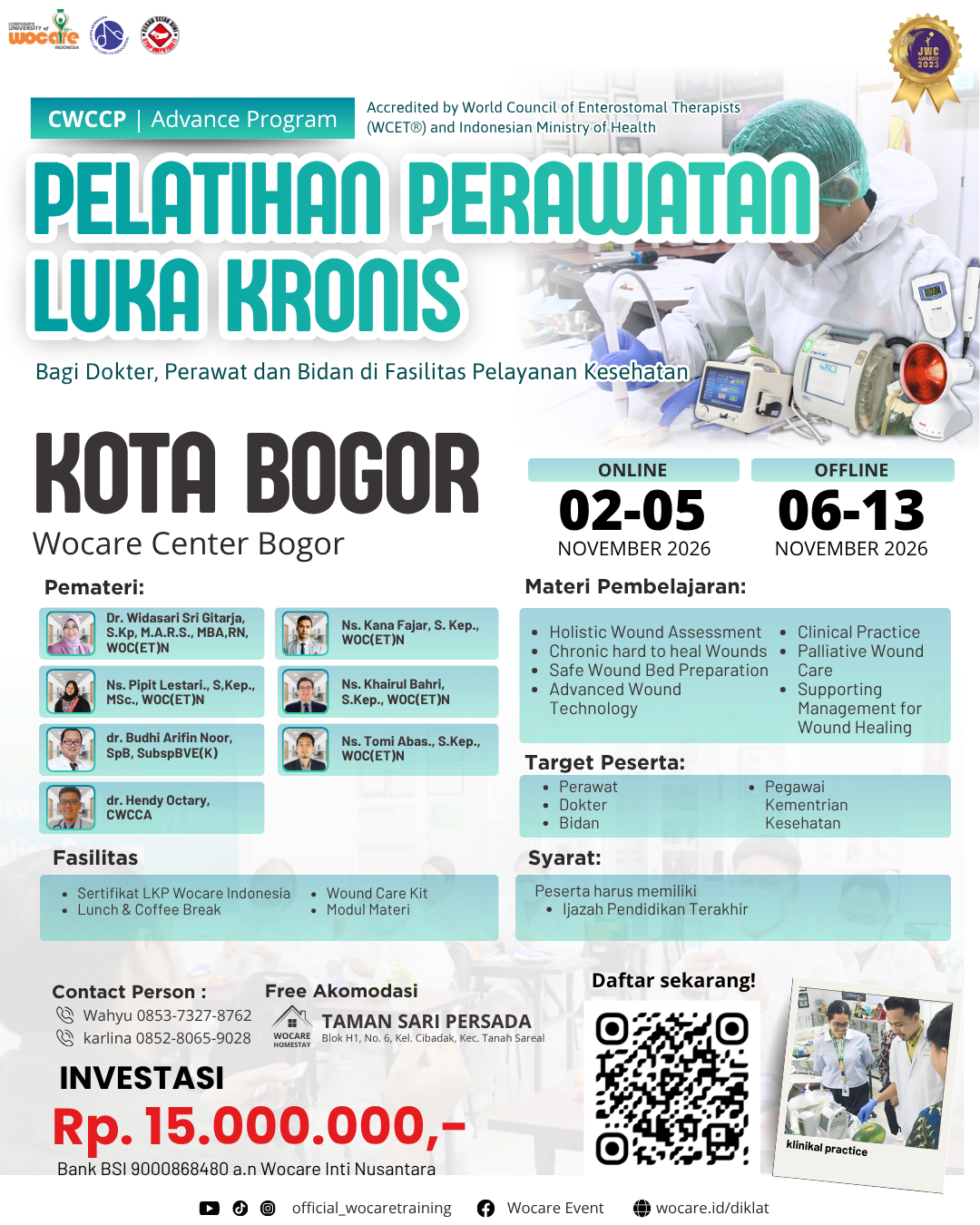 Certified Wound Care Clinician Program (CWCCP) BOGOR NOVEMBER 2026