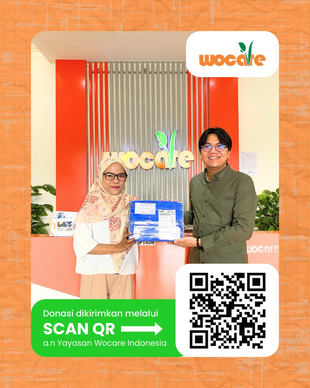 WOCARE MENERIMA DONASI KANTONG STOMA: LANGKAH NYATA UNTUK KEHIDUPAN LEBIH BAIK