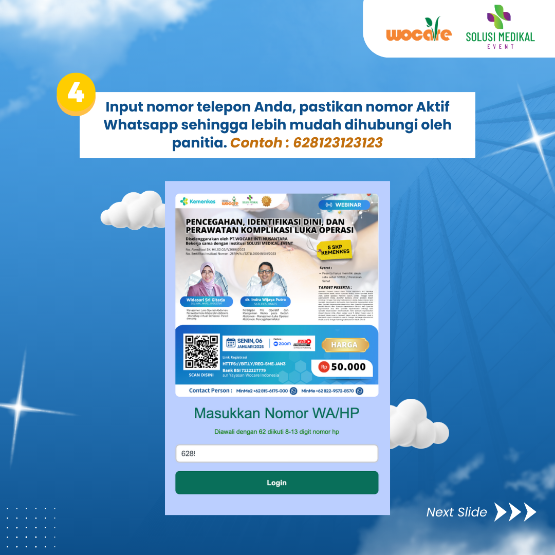 ALUR REGISTRASI WEBINAR SOLUSI MEDIKAL EVENT