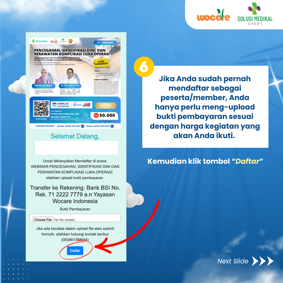 ALUR REGISTRASI WEBINAR SOLUSI MEDIKAL EVENT