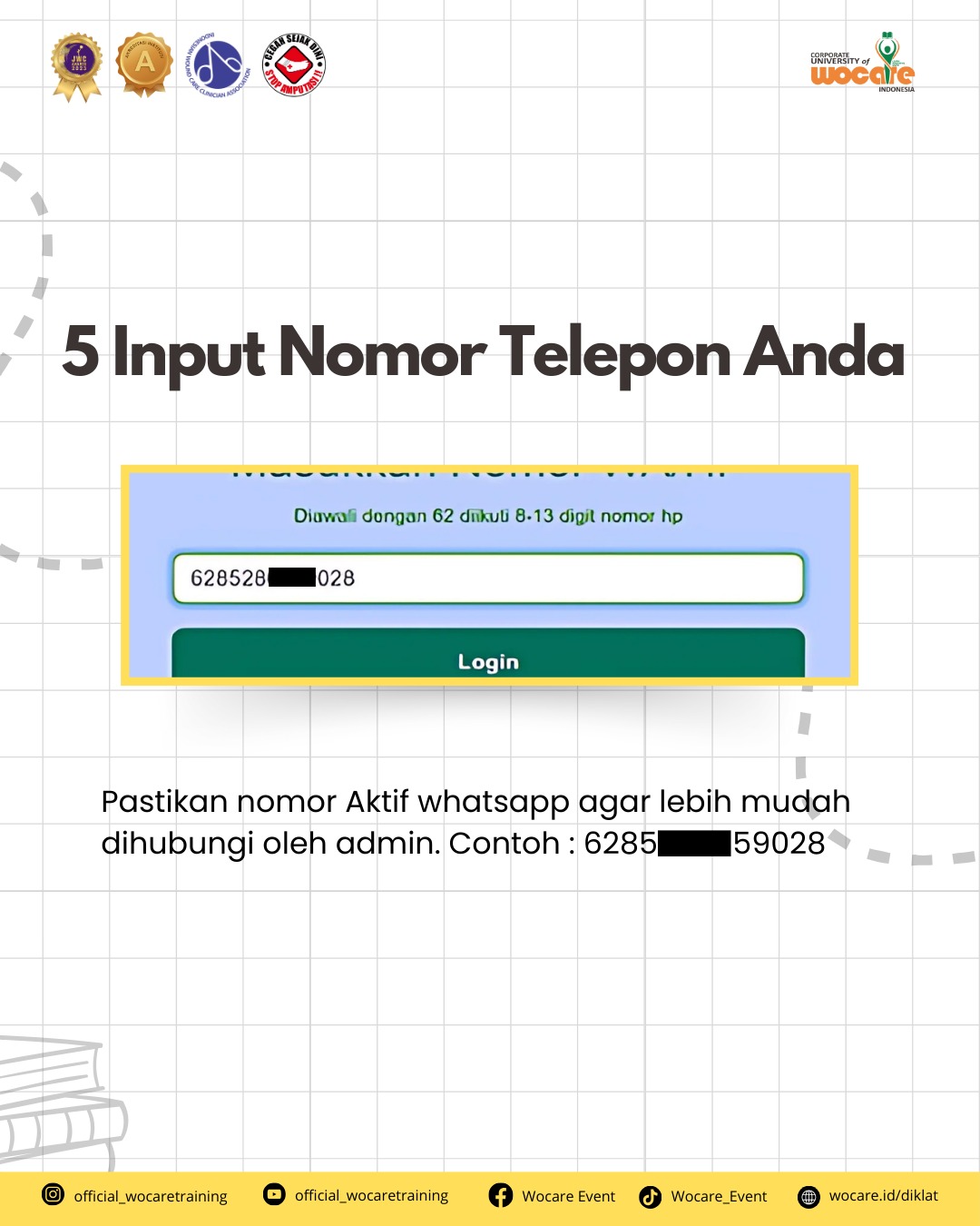 ALUR REGISTRASI PENDIDIKAN DAN PELATIHAN WOCARE