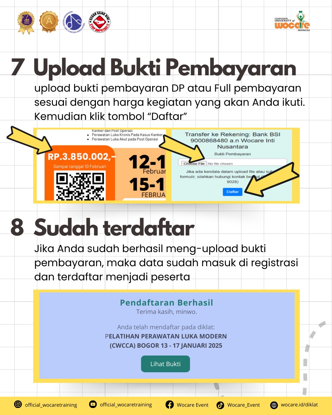 ALUR REGISTRASI PENDIDIKAN DAN PELATIHAN WOCARE