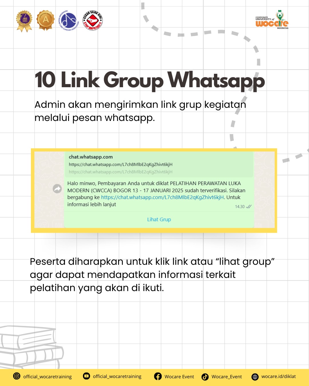ALUR REGISTRASI PENDIDIKAN DAN PELATIHAN WOCARE